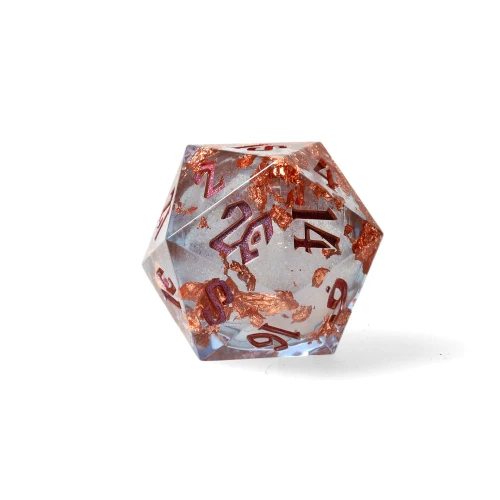 Kość żywiczna D20 33 mm Seraphic Reverie (liquid core) — przód (producent)