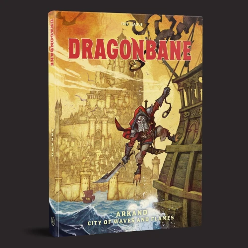 Dragonbane Arkand City of Waves and Flames — przód (producent)