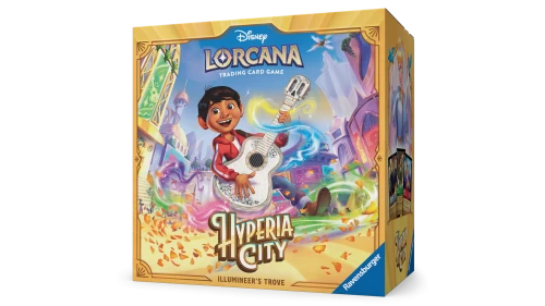 Lorcana S14 Hyperia City Trove Box — przód (producent)