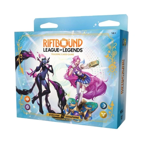 Riftbound TCG S05 Radiance Showdown Decks Evelynn vs Seraphine — przód (producent)