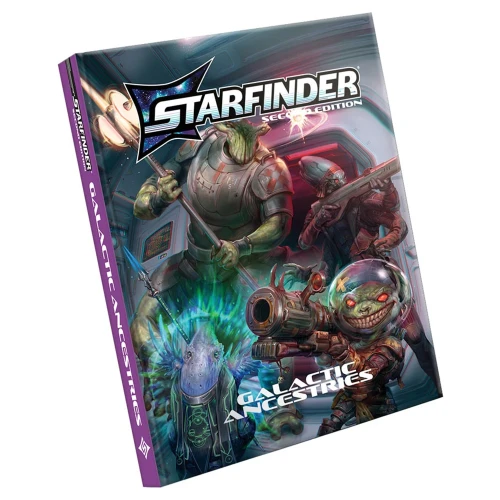 Starfinder 2ed Galactic Ancestries Pocket Edition — przód (producent)