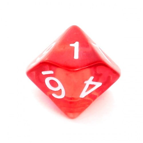 Kość REBEL kryształowa 10 Ścian - Cyfry - Czerwona.jpg