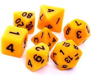 Matowe Kości Żółte, Zestaw Kości Rebel